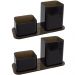 Kit 2 Porta Caneta E Clips Dellocolor Porta Objetos Organizador De Mesa Escritório Fumê