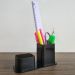 Kit 2 Porta Caneta E Clips Dellocolor Porta Objetos Organizador De Mesa Escritório Fumê