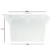 Kit 3 Maletas para Pastas Suspensas Dello Pastas Empilháveis em Polipropileno Transparente