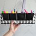 Kit 4 Porta Objetos Com Suporte Pied De Poule Organizador De Escritório Dello