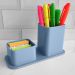 Porta Caneta E Clips Dellocolor Porta Objetos Organizador De Mesa Escritório Azul Claro