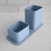 Porta Caneta E Clips Dellocolor Porta Objetos Organizador De Mesa Escritório Azul Claro