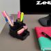 Porta Canetas E Objetos Com 7 Divisórias Organizador De Mesa Escritório Fumê Dellocolor