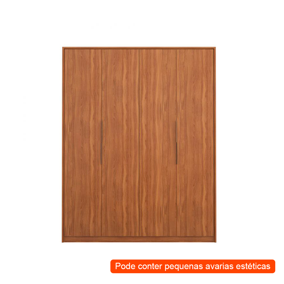 [OUTLET] Guarda-Roupa Casal Attore 4 PT 3 GV Amendola Touch