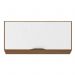 Armário Aéreo Firenze 1 Porta 70cm Amêndola/Branco - Demóbile