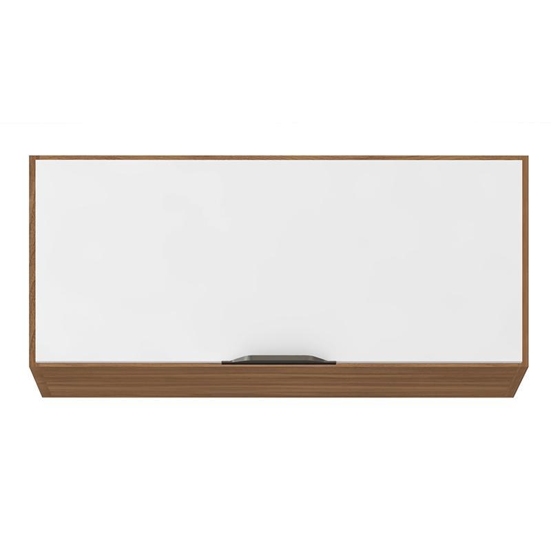 Armário Aéreo Firenze 1 Porta 70cm Amêndola/Branco - Demóbile