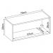 Armário Aéreo Firenze 1 Porta 70cm Amêndola/Branco - Demóbile
