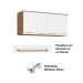 Armário Aéreo Ponte Casal/Queen - Dormitório Modulado Irlanda - Módulo 4 Portas 168cm - Roupeiro Demobile