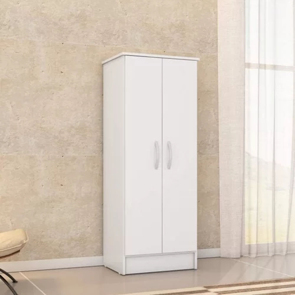 Armário Multiuso 2 Portas 3 Prateleiras Viena Branco Demóbile - SSX Multicoisas