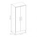 Armário Multiuso 2 Portas Vega Branco