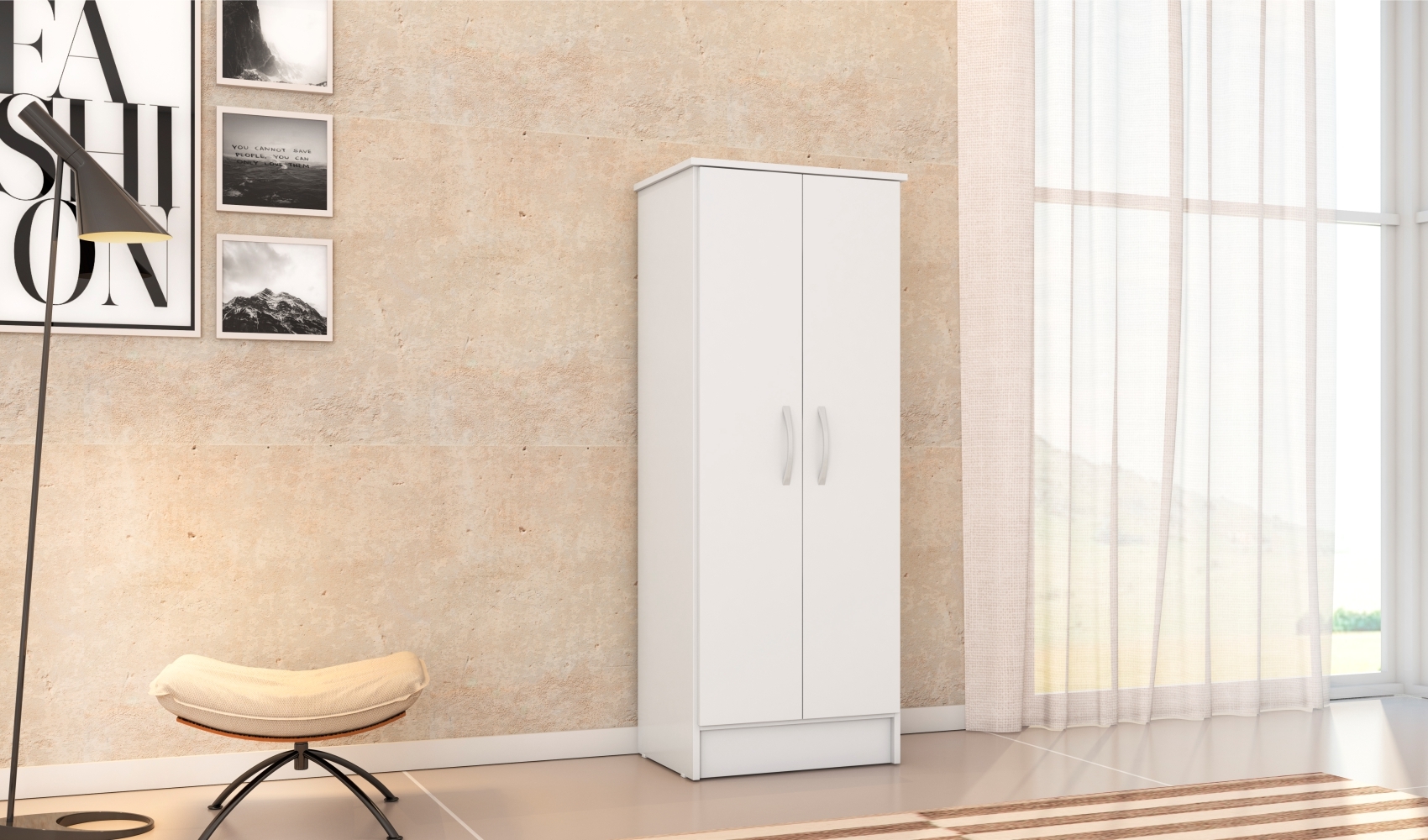 Armário Multiuso 2 Portas Vega Branco