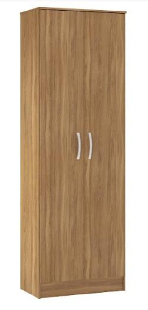 Armário Multiuso Moderno 2 Portas e 6 Prateleiras Marrom