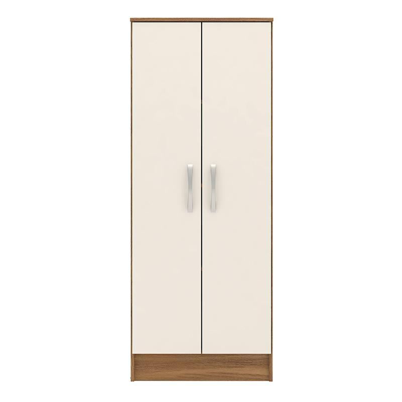 Armário Multiuso Viena 2 Portas Amêndola/Off White - Demóbile