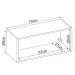 Armario Aereo 1 Porta Basculante 70cm 94101 Amendola Branco Demobile