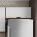 Armario Aereo 1 Porta Basculante 70cm 94101 Amendola Branco Demobile
