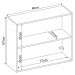 Armario Aereo 2 Portas 80cm 94241 Amendola Branco Demobile