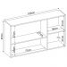 Armario Aereo 3 Portas 120cm 94331 Amendola Branco Demobile