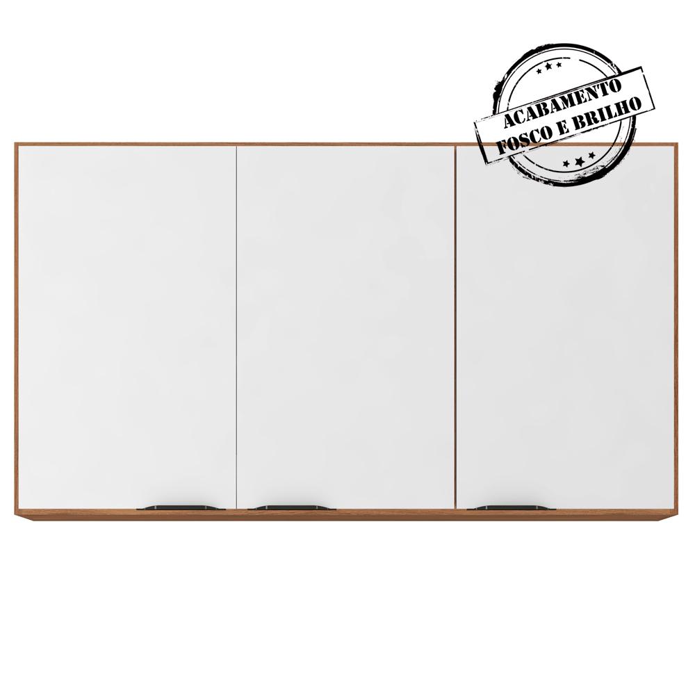 Armario Aereo 3 Portas 120cm 94331 Amendola Branco Demobile
