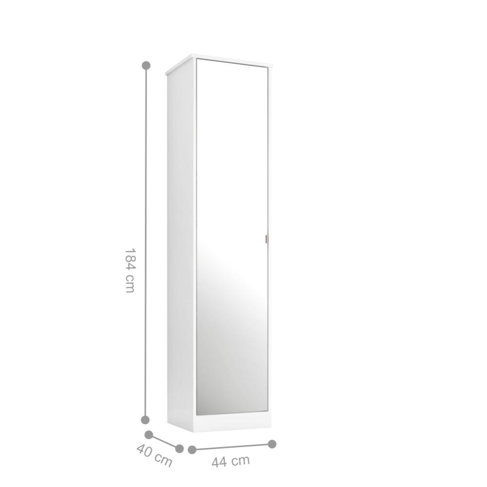 Armario Multiuso 1 Porta Aline Branco