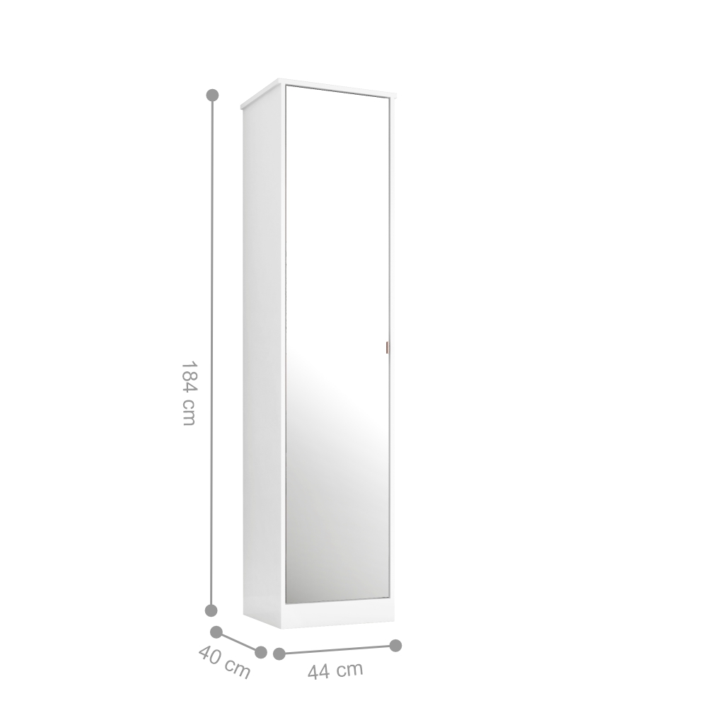 Armario Multiuso 1 Porta Teodora Branco