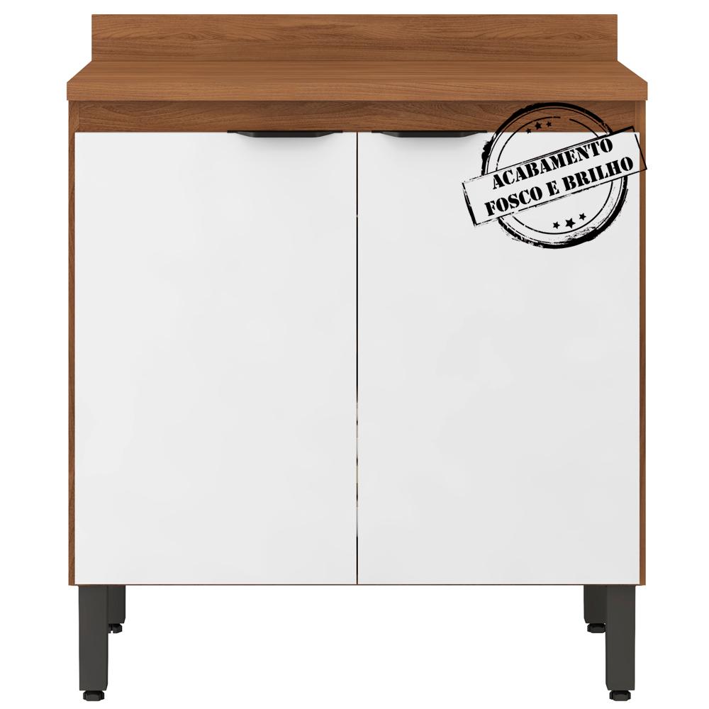 Balcao 2 Portas 80cm 93221 Amendola Branco Demobile