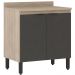 Balcao 2 Portas 80cm 93221 Avena Grafito Demobile