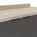 Balcao 2 Portas 80cm 93221 Avena Grafito Demobile