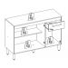 Balcao Para Cozinha 120 CM Dama 93101 Amendola Branco Demobile