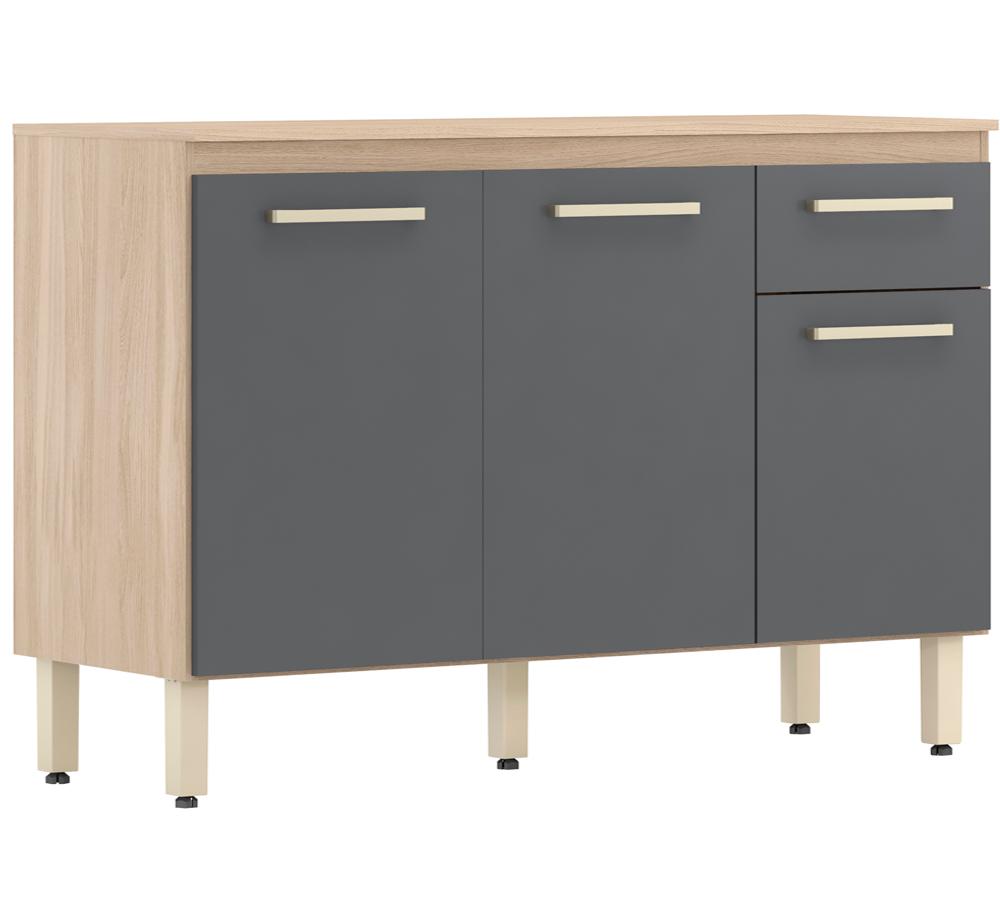 Balcao Para Cozinha 120 CM Dama 93101 Avena Grafito Demobile