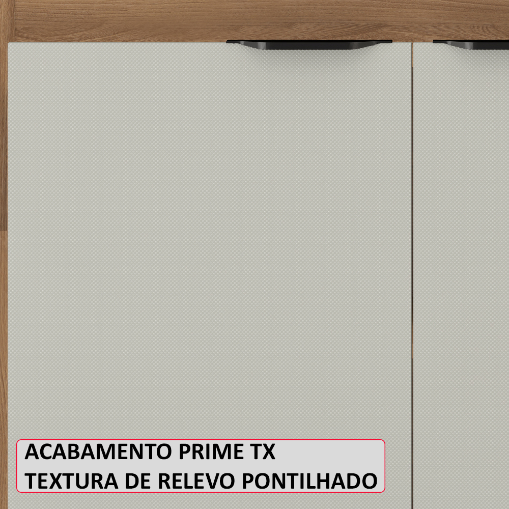Balcao Sem Tampo Para Pia 120cm 93231 Amendola Nude Prime Tx Demobile