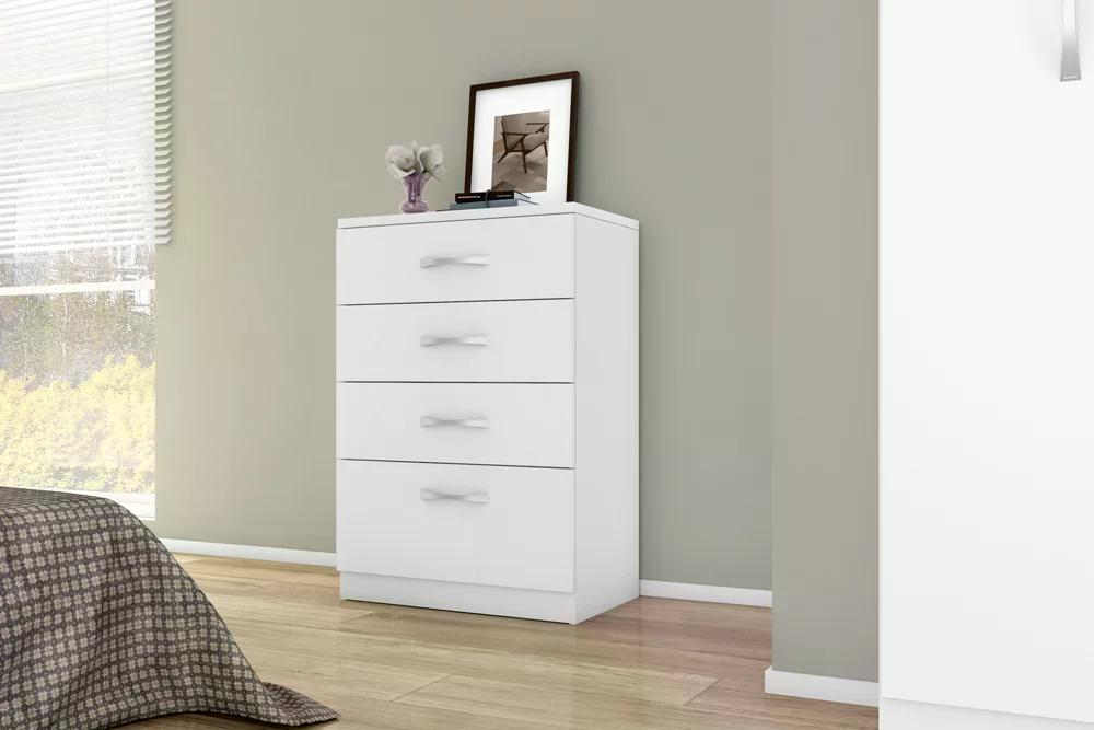 Cômoda 04 Gavetas Astral Branco Demobile