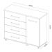 Cômoda 4 Gavetas Flora 4130 Branco Demóbile
