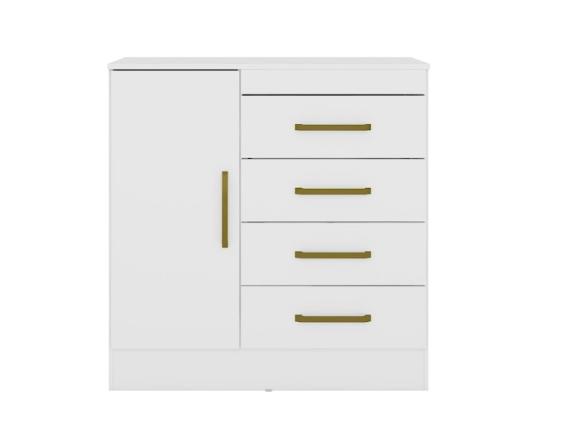 Cômoda 4 Gavetas Montevideu 4290 Branco Demóbile - Rocha Móveis