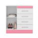 Cômoda 4 Gavetas Montevideu 4290 Branco Rosa Flex Demóbile