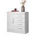 Cômoda 4 Gavetas Montevideu 4290 Branco Rosa Flex Demóbile