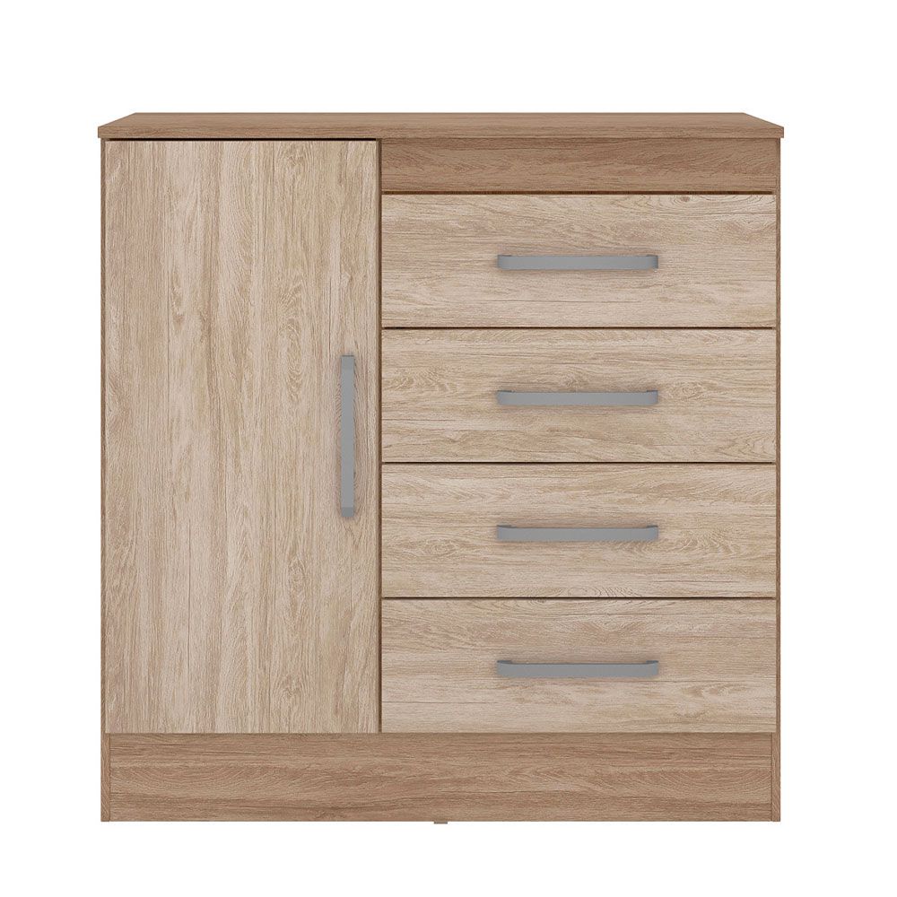 Cômoda 4 Gavetas Montevideu 4290 Nogal / Vanilla Touch Demóbile
