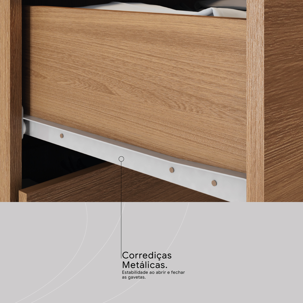 Cômoda Astral 4 Gavetas 62 cm - Comoda para Quarto - Demobile