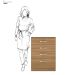 Cômoda Astral 4 Gavetas 62 cm - Comoda para Quarto - Demobile