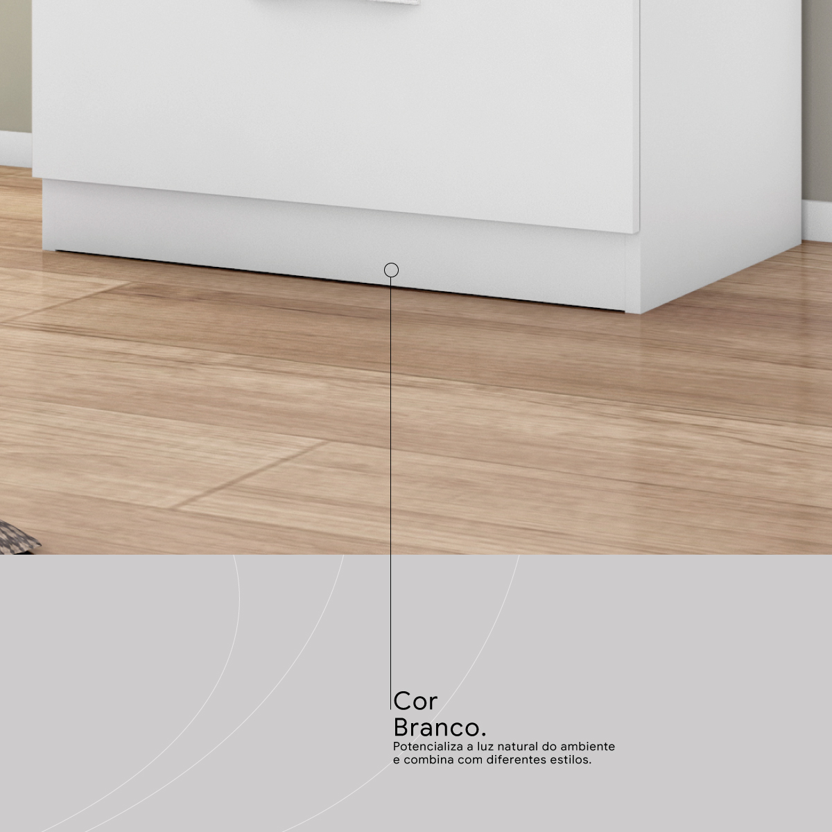 Cômoda Astral 4 Gavetas 62 cm - Comoda para Quarto - Demobile