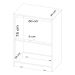 Cômoda Astral 4 Gavetas 62 cm - Comoda para Quarto - Demobile