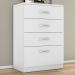 Cômoda Astral 4 Gavetas Branco - Demóbile
