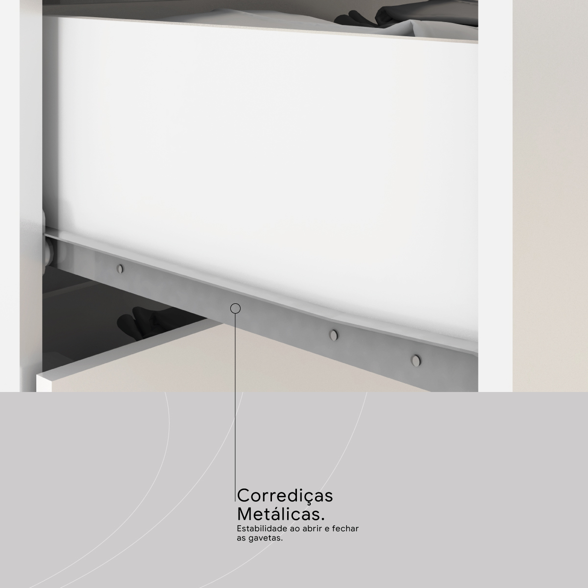 Cômoda Áurea 2 Portas 4 Gavetas 1,20 m - Comoda para Quarto - Demobile