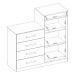 Cômoda Áurea 2 Portas 4 Gavetas 1,20 m - Comoda para Quarto - Demobile