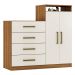 Cômoda Áurea 2 Portas 4 Gavetas 1,20 m - Comoda para Quarto - Demobile