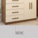 Cômoda Áurea 2 Portas 4 Gavetas 1,20 m - Comoda para Quarto - Demobile