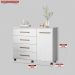 Cômoda Flora 1 Porta 4 Gavetas 1,25 m - Comoda para Quarto - Demobile