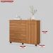 Cômoda Flora 1 Porta 4 Gavetas 1,25 m - Comoda para Quarto - Demobile