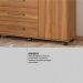 Cômoda Flora 1 Porta 4 Gavetas 1,25 m - Comoda para Quarto - Demobile