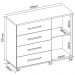 Cômoda Flora 1 Porta e 4 Gavetas Branco - Demóbile
