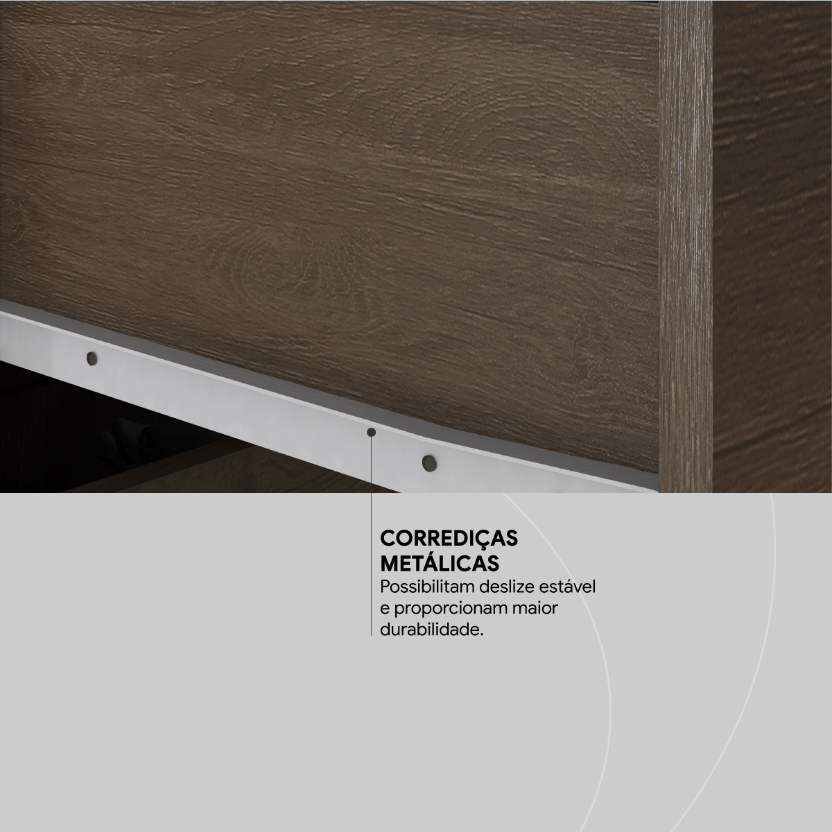 Cômoda London 2 Portas 7 Gavetas 1,70 m - Comoda para Quarto - Demobile